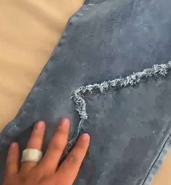 Star Embroidery Wide Leg Baggy Cargo Pants image 4