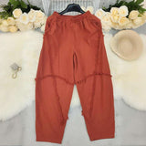 Bohemian Style Wide-Leg Trousers image 3