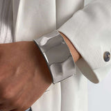 Wide Square Cuff Bracelet image 1