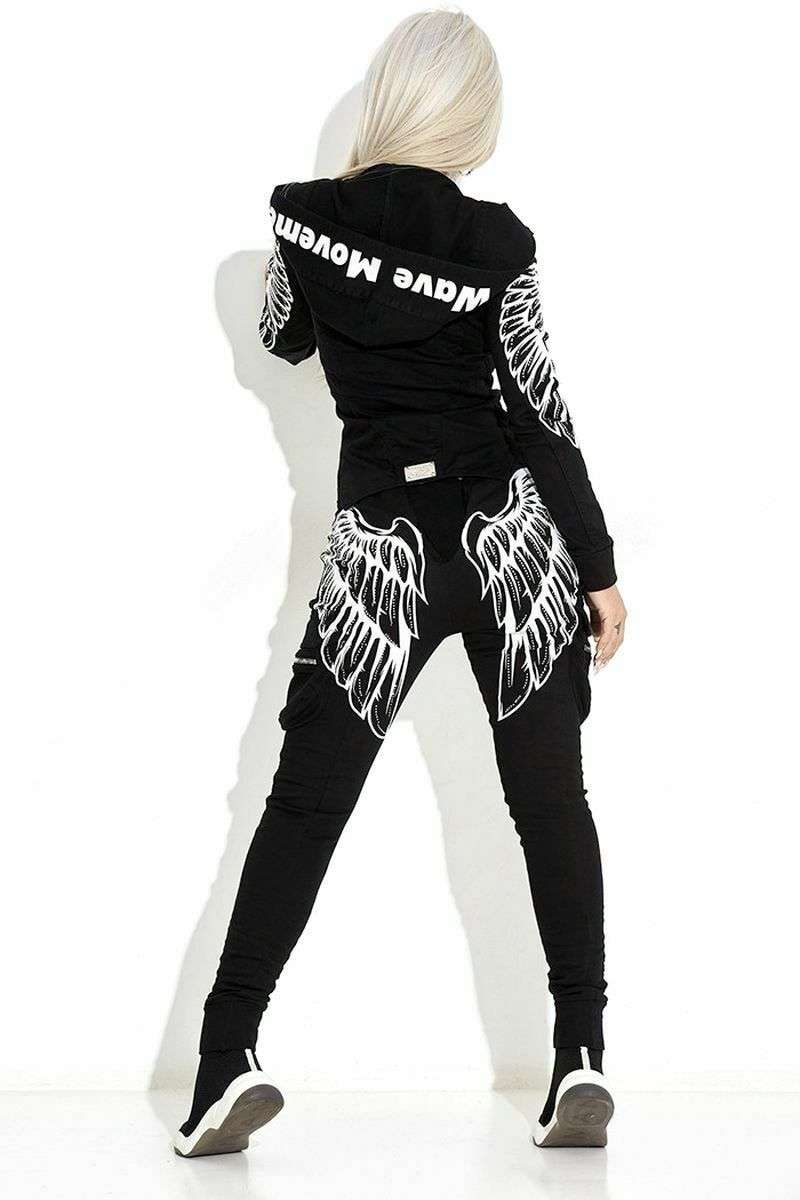 Athletic Tracksuit with Zipper Hoodie & Cargo Pants image 3