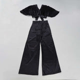 Elegant Set with Pleated Balloon Sleeves image 2