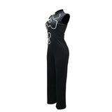 Sleeveless Floral Embroidered Jumpsuit image 6
