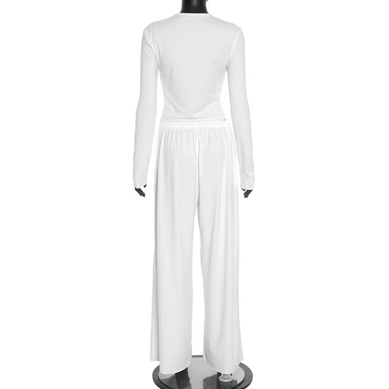 Casual Lounge Set with Drawstring Pants image 3