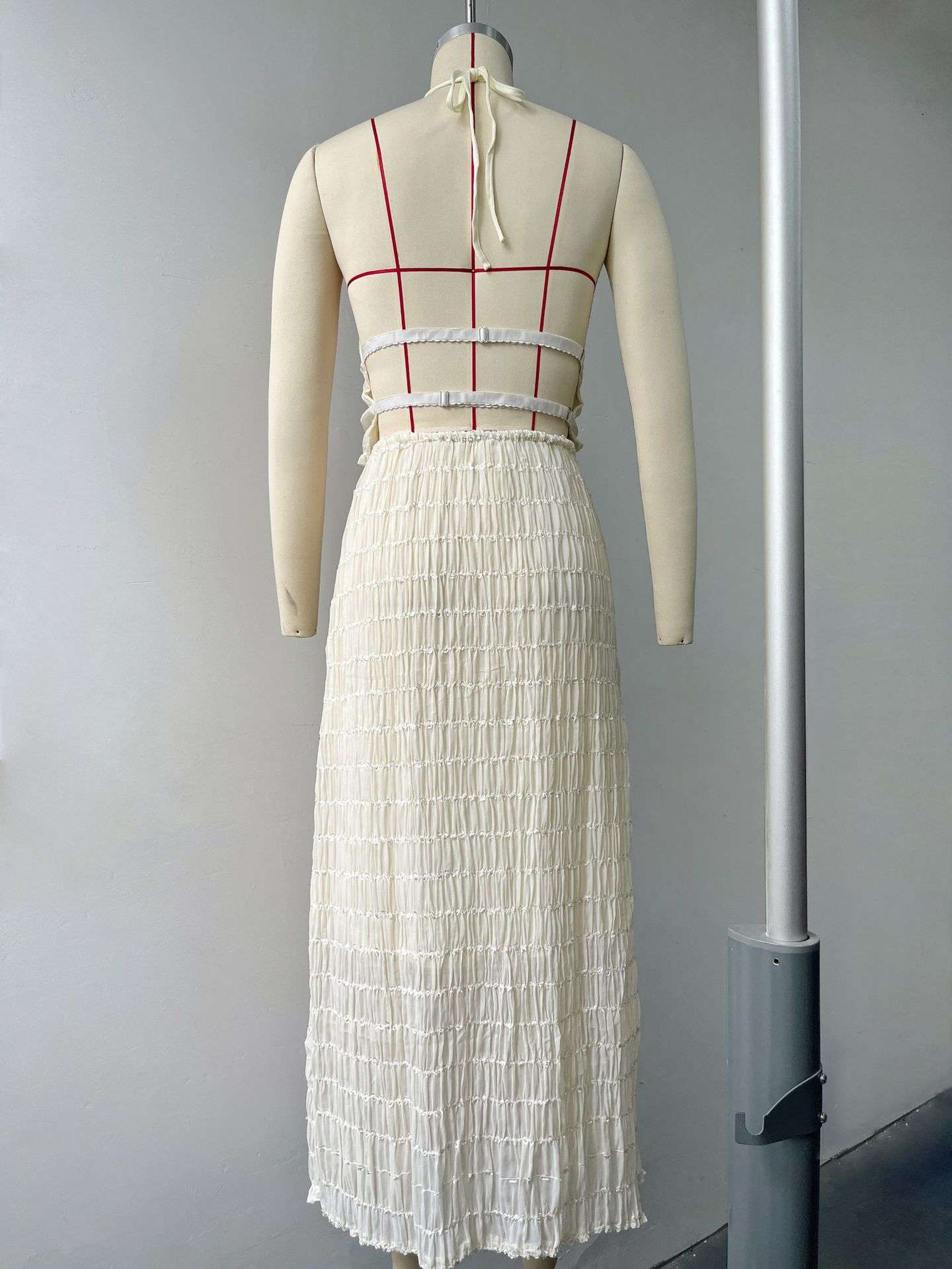 Ruffled Maxi Skirt and Crop Top Set image 4