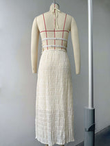 Ruffled Maxi Skirt and Crop Top Set image 4