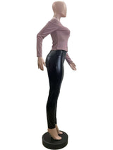 Crewneck Color Block Patchwork Casual Top image 4