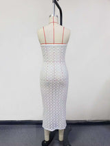 Strapless Crochet Midi Dress image 4