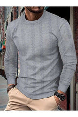 Solid Round Neck Longt Pullover image 2