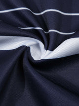 Polo Shirt with White Horizontal Stripes image 5