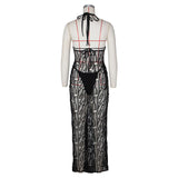 Sunset Wave Crochet Maxi Dress image 8