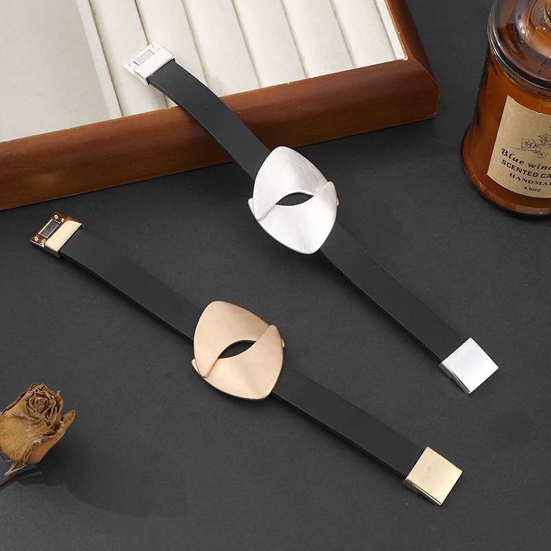 Bracelets with Gold and Silver Leaf Accents image 5