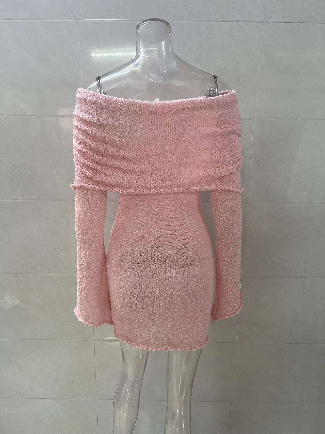 Off-Shoulder Sheath Mini Dress image 7