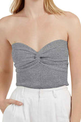 Sexy Solid Color Off Shoulder Knitted Fashion Crop Top image 6