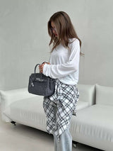 Solid Round Neck Loose Casual Top image 4