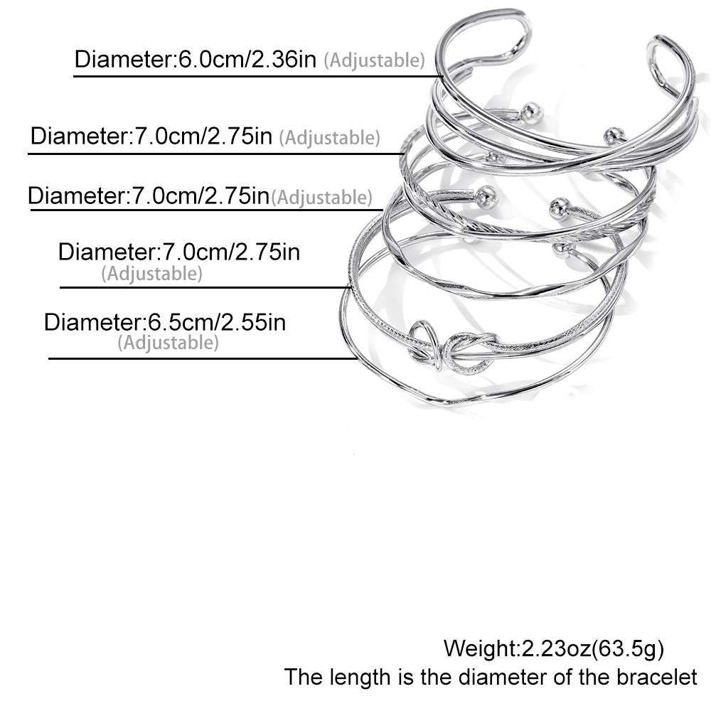 Mixed Design Bangle Bracelet image 4