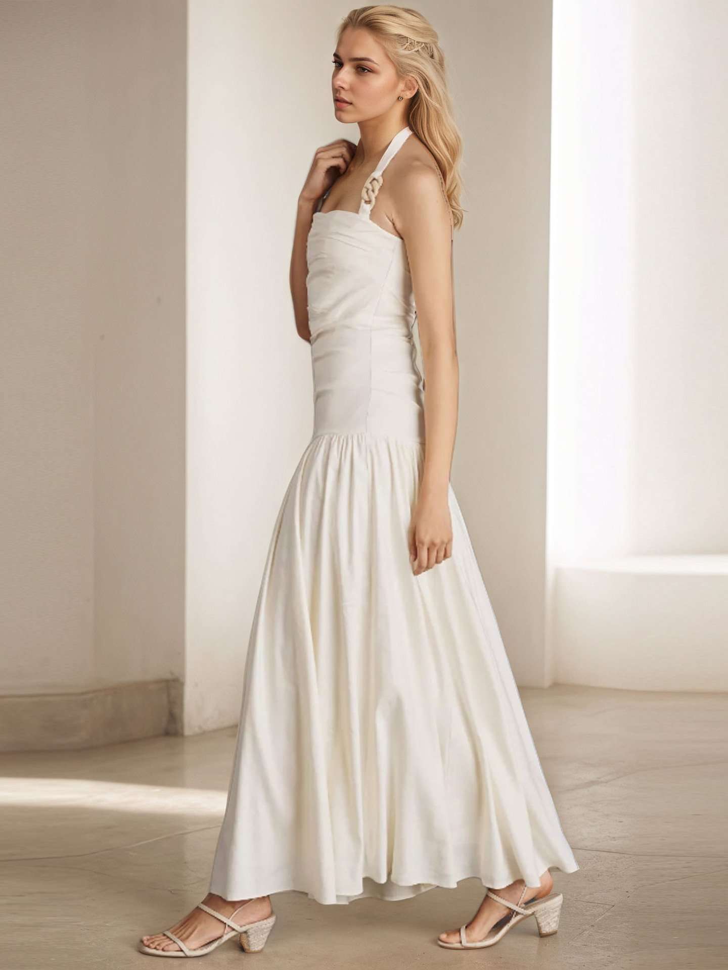Elegant Halter Maxi Dress image 2