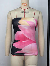 Strapless Floral Print Tube Top image 3
