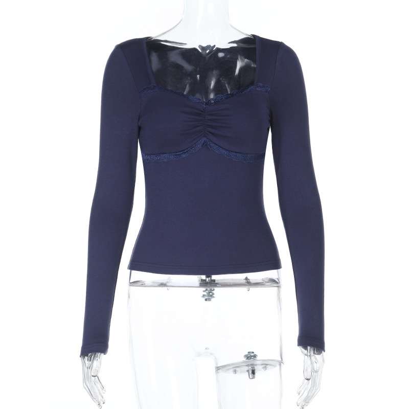 Long-Sleeve Ruched Detail Top image 5
