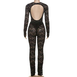 Hollow See-Through Bodysuit and Pants image 5
