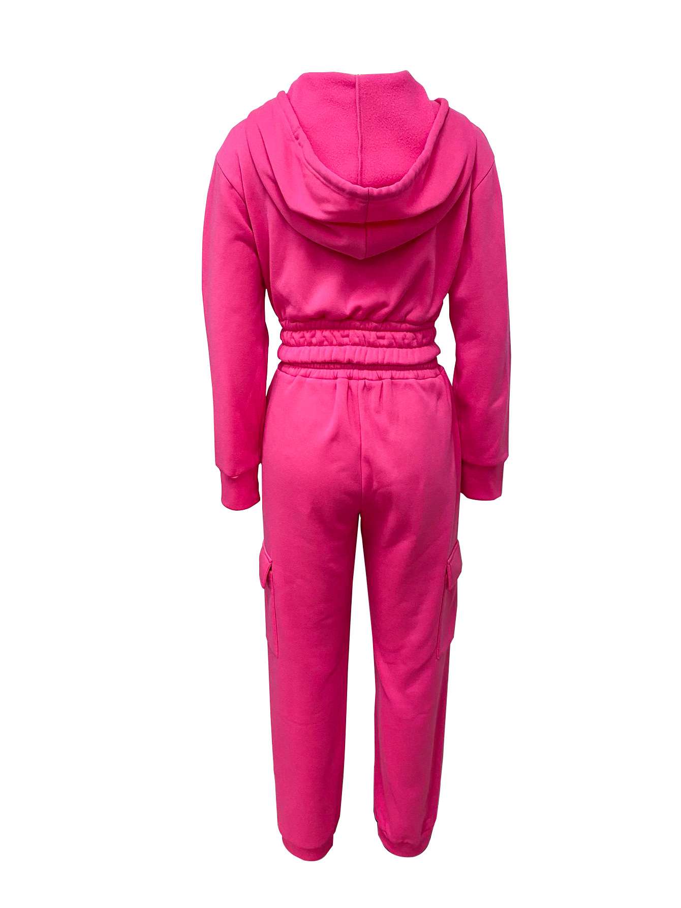 Vibrant Cropped Hoodie & Jogger Set image 4