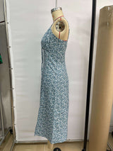 Floral Tie-Front Maxi Dress with Side Slit image 4