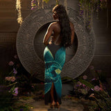 Stylish Ocean Wave Print Beach Dress image 2