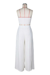 Strapless Crop Top & Wide-Leg Pants Set image 4