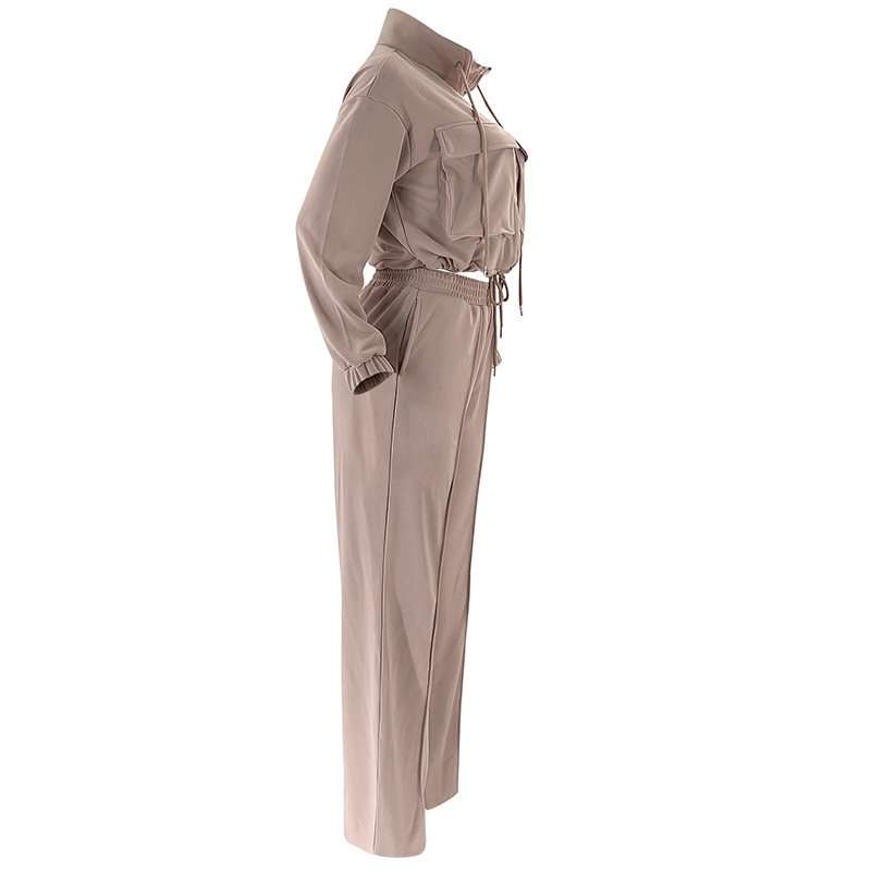 Zip Up Cropped Jacket Coord Set image 5