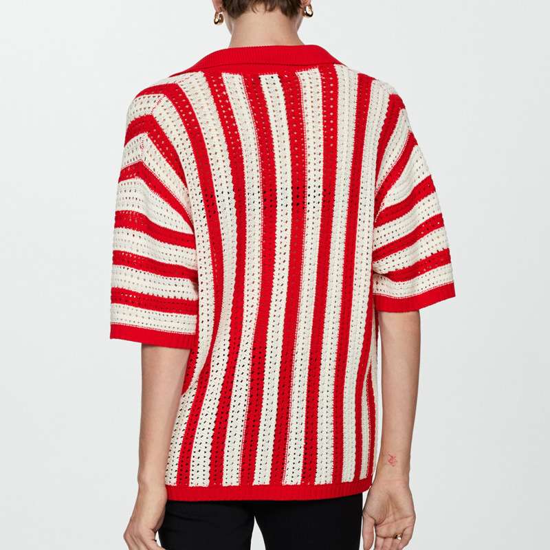 Striped Button-Front Cardigan image 3