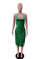 Satin Embrace Midi Dress image 4