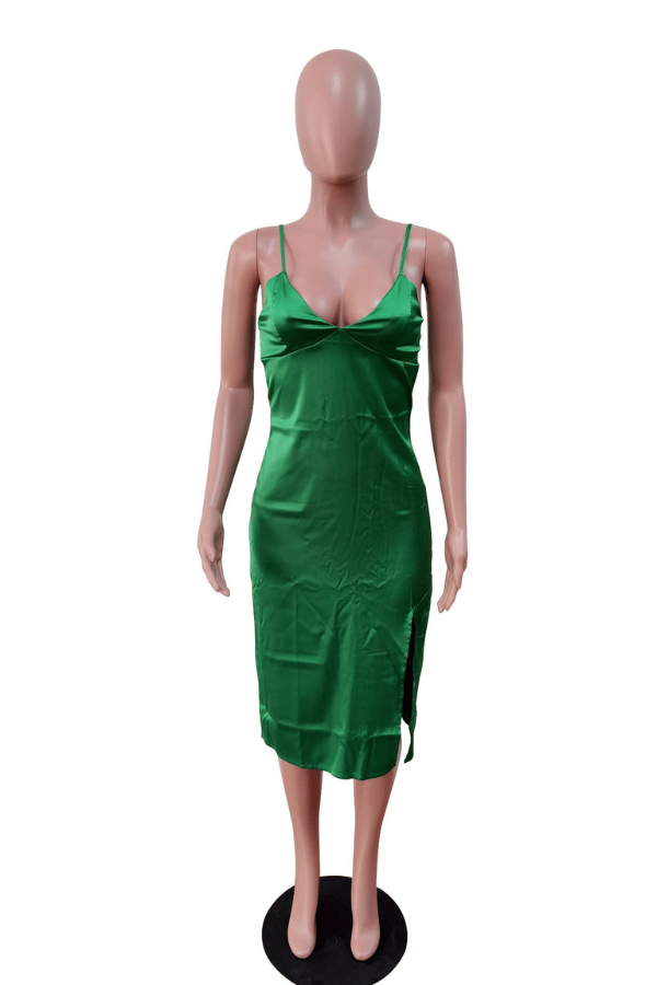 Satin Embrace Midi Dress image 4
