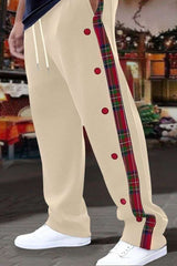 Mens Sweatpants Joggers Trouser - L, Champagne Beige image