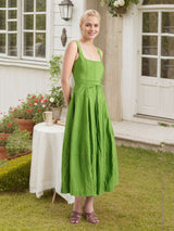 Sleeveless Maxi Dress with Waist Tie image 5