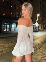 Floral Lace Off-Shoulder Mini Dress image 2
