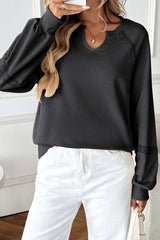 Long Sleeve Top with V-Neck image 0