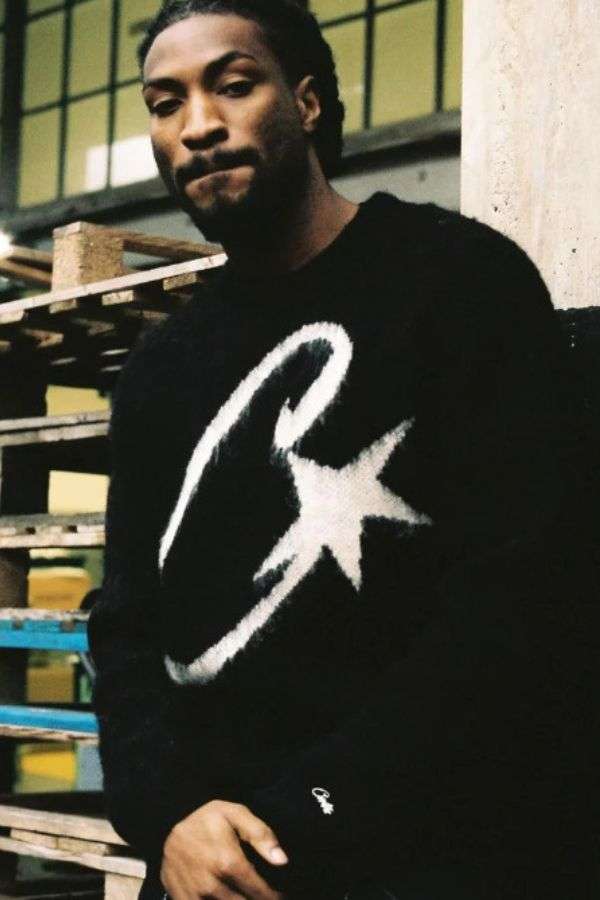 Knit Sweater Long Sleeve Pullover - M, Black image