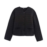 Yellow Quilted Button-Up Jacket image 5