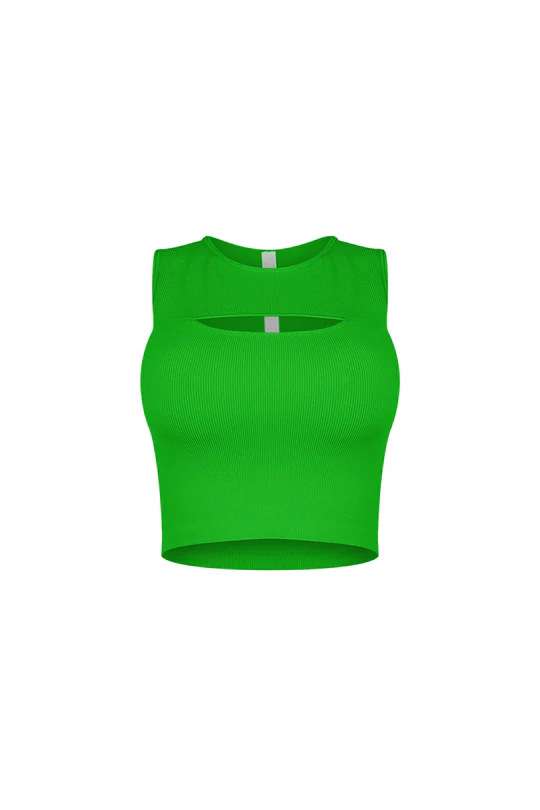 Cut-Out Sleeveless Crop Top image 5