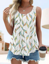 Abstract Pattern Sleeveless Top image 2