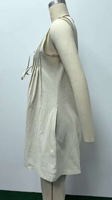 Stylish Tie-Front Sleeveless Romper image 4