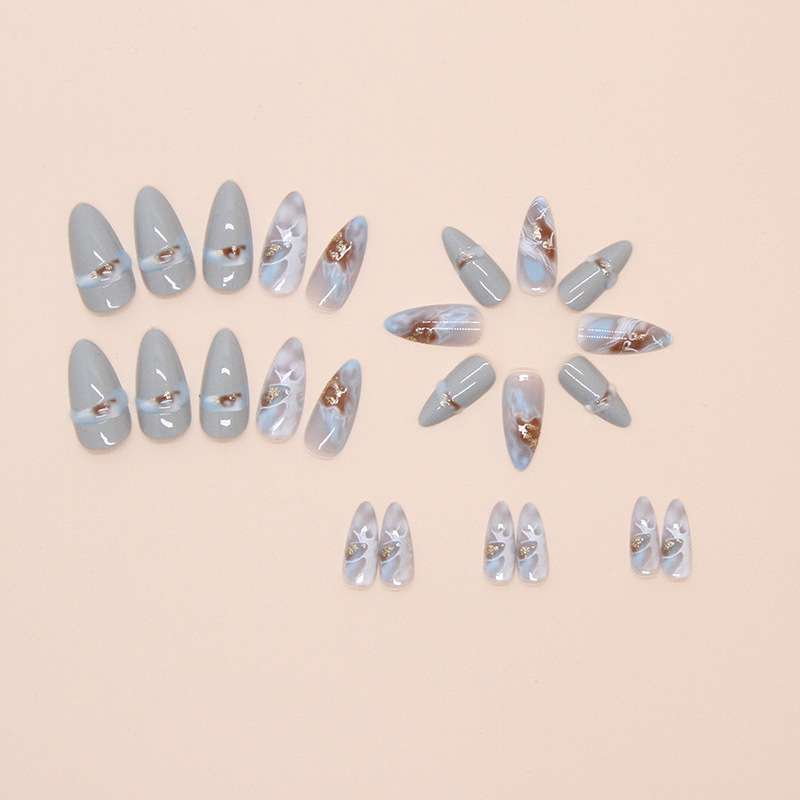 Elegant Marble-Inspired Nail Art image 2