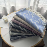 Winter Fashion Luxury Shawl with fringes image 8