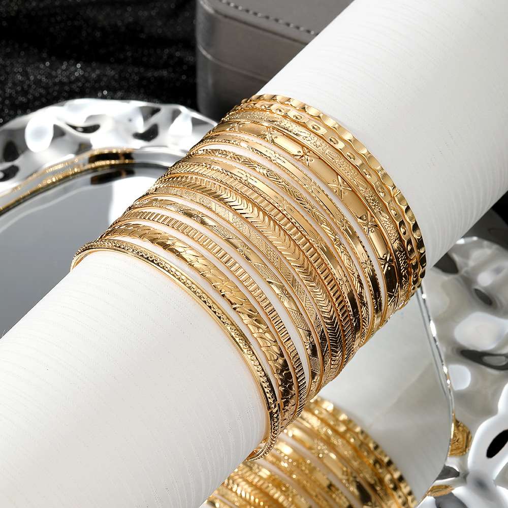 Elegant Bangle Bracelet Set image 4