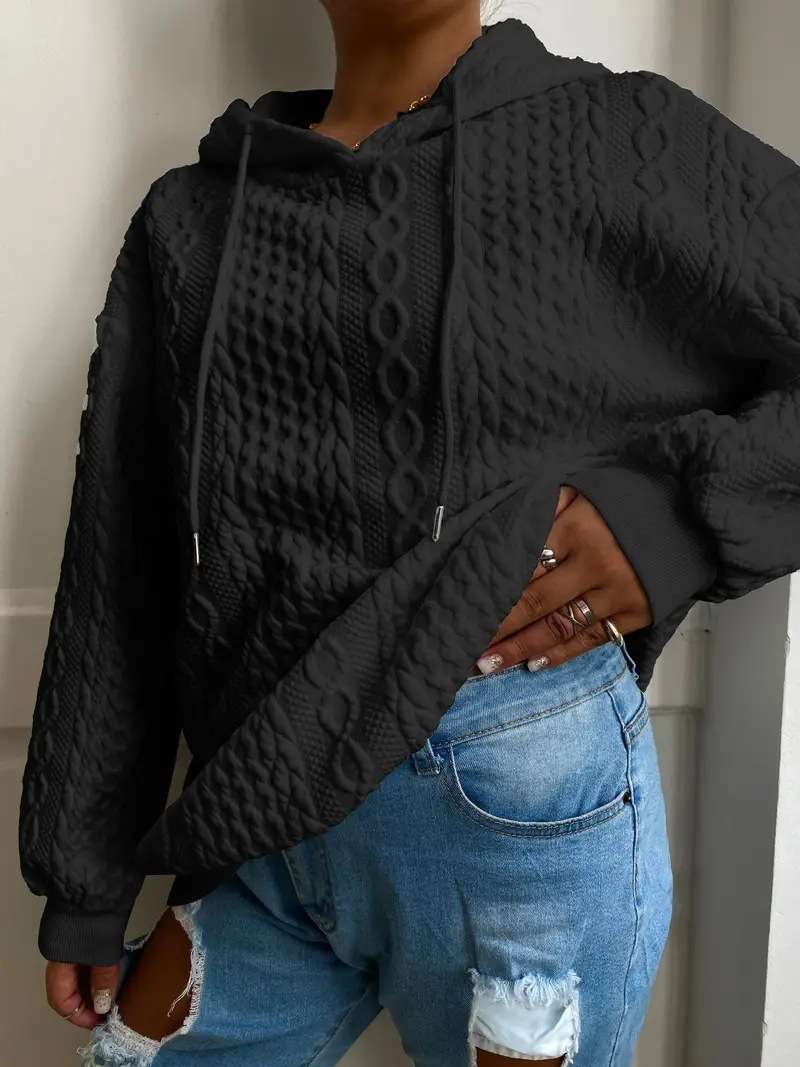 Cable Knit Hoodie image 7