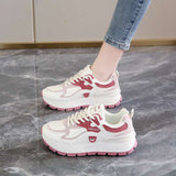 Contrast Outsole Lace-up Sneakers image 0