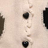Heart-Pattern Buttoned Cardigan image 3
