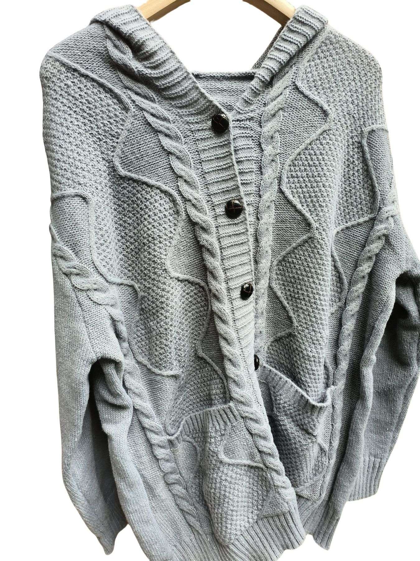 Cozy Cable Knit Button-Up Cardigan image 8
