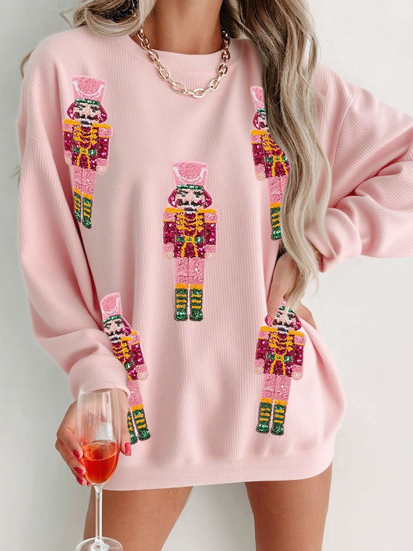 Nutcracker Graphic Holiday Sweater image 2