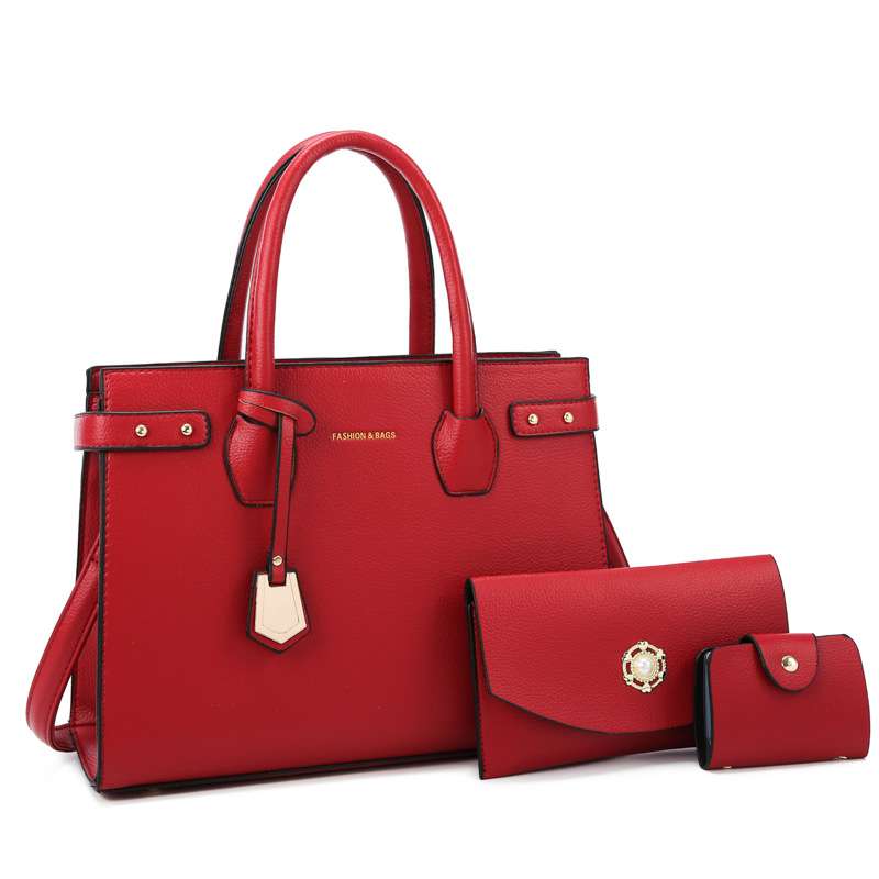 Fashionable Portable Diagonal Cross Bag - Free Size, Red image