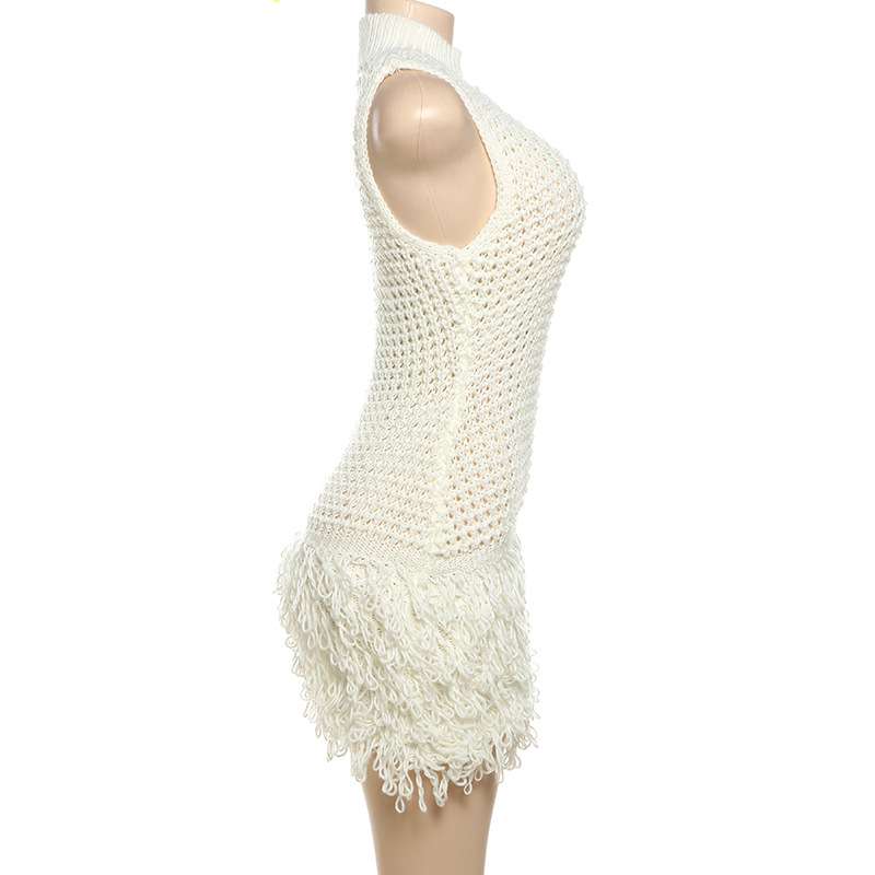 Frosted Fringe Knit Dress image 3